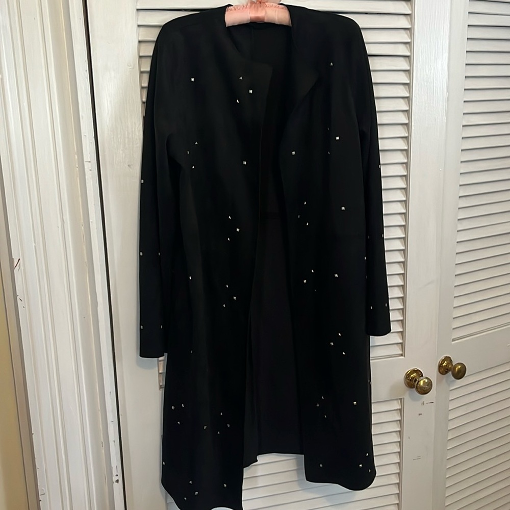 Zara faux suede studded duster size L